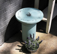 Upcycled Milk Can stamped Table